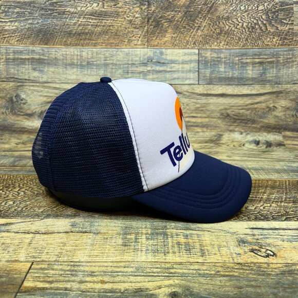 Telluride Colorado Mens Trucker Hat Navy Snapback Skiing Retro Logo Baseball Cap - Picture 4 of 8